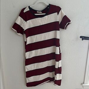 Striped Red and White Women's Dress